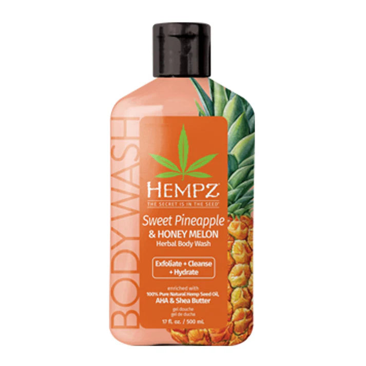 Hempz Sweet Pineapple & Honey Melon Herbal Body Wash Travel Size