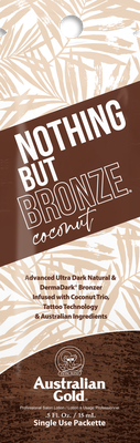 Packet- Nothing But Bronze Coconut Advanced Ultra Dark Natural & DermaDark® Bronzer