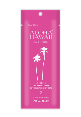 Packet- Aloha Hawaii – Waikiki 400X Island Dark Bronzing Lotion