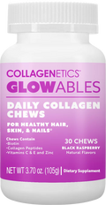 Collagenetics Glowables Daily Collagen Chews – Black Raspberry – 30 Count