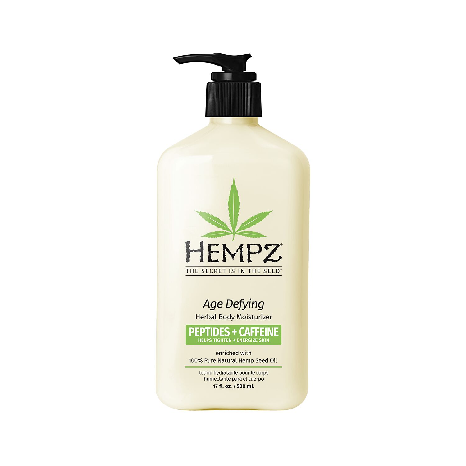 Hempz Age Defying Herbal Body Moisturizer – Peptides + Caffeine