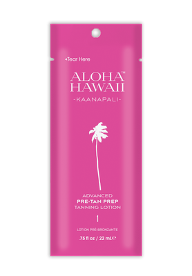 Packet- Aloha Hawaii – Kaanapali Pre-Tan Prep Tanning Lotion