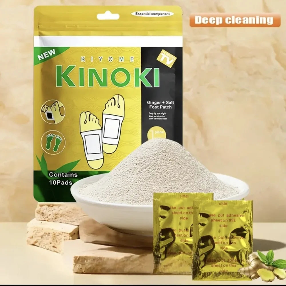 Kiyome Kinoki Ginger + Salt Foot Patches – 10 Pads